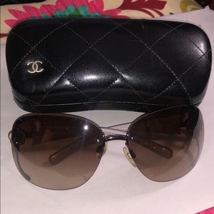 Chanel Crystal Camellia sunglasses